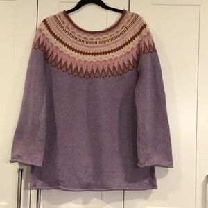 Sundance Women’s Fair Isle Wool Blend Knit Sweater